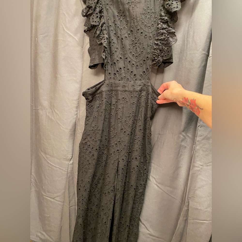 Anthropologie NWOT Elegant Black Lace Jumpsuit
